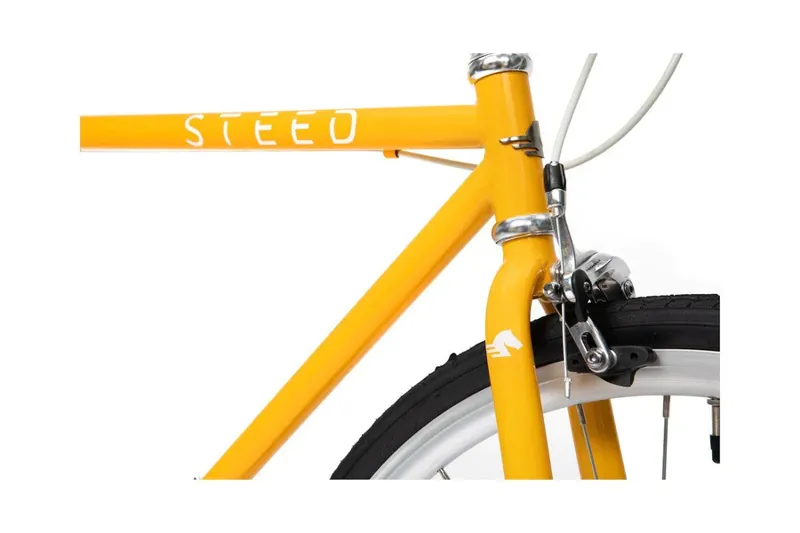 Thoroughbred Single Speed Road Bike Saffron Yellow-3